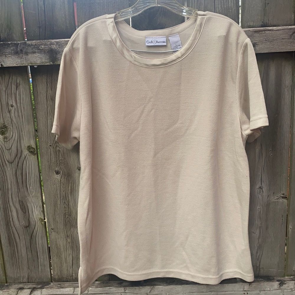 Croft & Barrow ribbed top sz. L
